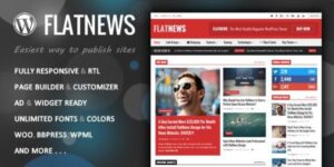 FlatNews Responsive Magazine WordPress Theme