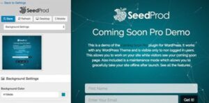 SeedProd Coming Soon Pro + Maintenance Mode – Plugin for WP