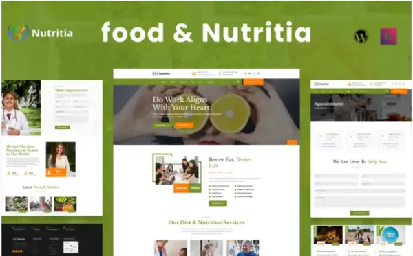 Nutritia – Nutrition WordPress Theme