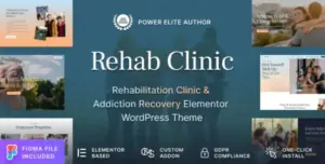Rehab Clinic - Addiction Recovery Center WordPress Theme
