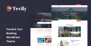 Tevily - Travel & Tour Booking WordPress Theme