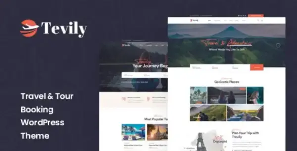 Tevily - Travel & Tour Booking WordPress Theme