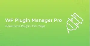 WP Plugin Manager Pro – Deactivate plugin per page